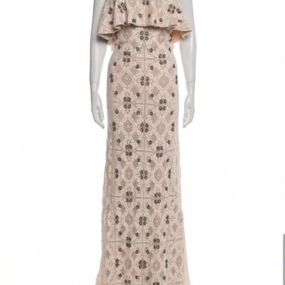 Nwt Johanna ortiz maxi lace dress - Picture 3 of 9